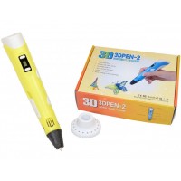 3Д ручка для рисования с LED дисплеем MHz Smart 3D Pen 2 Желтая (D-2019090536) 3Д ручка для рисования с LED дисплеем MHz Smart 3D Pen 2 Желтая (D-2019090536)