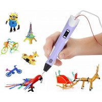 3Д ручка для рисования с LED дисплеем MHz Smart 3D Pen 2 Фиолетовая (D-2019090537) 3Д ручка для рисования с LED дисплеем MHz Smart 3D Pen 2 Фиолетовая (D-2019090537)