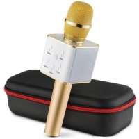 Караоке микрофон беспроводной NERF Q7 Plus Gold с футляром (D-2019090063) Караоке микрофон беспроводной NERF Q7 Plus Gold с футляром (D-2019090063)