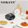 Мультимейкер Sokany SK-908 6 В 1 Гриль Сендвичница Вафельница Орешница Пончики Кексы Sokany SK-908 Бутербродница 6 В 1 750W (D-2019090618)