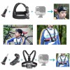 Набор креплений и аксессуаров для экшн камер GoPro, Xiaomi, Eken, Sjcam и другие 12 предметов (D-2019090621)