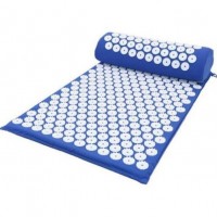 Коврик массажно-акупунктурный Acupressure Mat and Pillow Set с подушкой Синий (D-2019090624)