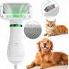 Щётка-фен для шерсти собак и кошек 2в1 PET Grooming Dryer WN-10 портативный массажёр расчёска для груминга животных Белый (D-2019090625)