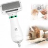 Щётка-фен для шерсти собак и кошек 2в1 PET Grooming Dryer WN-10 портативный массажёр расчёска для груминга животных Белый (D-2019090625)