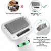 Щётка-фен для шерсти собак и кошек 2в1 PET Grooming Dryer WN-10 портативный массажёр расчёска для груминга животных Белый (D-2019090625)