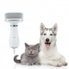 Щётка-фен для шерсти собак и кошек 2в1 PET Grooming Dryer WN-10 портативный массажёр расчёска для груминга животных Белый (D-2019090625)