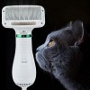 Щётка-фен для шерсти собак и кошек 2в1 PET Grooming Dryer WN-10 портативный массажёр расчёска для груминга животных Белый (D-2019090625)