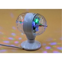Диско лампа ​светодиодная Crownberg CB-0302 вращающаяся LED (D-2019090907)