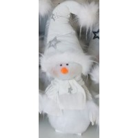 Новогодняя фигурка снеговик в снежном колпаке 27см (D-2019091262)