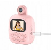 Детская фотокамера с функцией видео и моментальной печатью фотографий M4 Kinds Print Camera розовый (D-2019092001) Детская фотокамера с функцией видео и моментальной печатью фотографий M4 Kinds Print Camera розовый (D-2019092001)