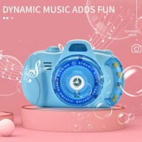 Генератор мыльных пузырей Фотоаппарат  Bubble Camera на батарейках Голубой (D-2019090646)