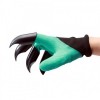 Садовые прочные водонепроницаемые перчатки Garden Genie Gloves с когтями Черно-бирюзовые (D-2019090359)