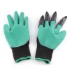 Садовые прочные водонепроницаемые перчатки Garden Genie Gloves с когтями Черно-бирюзовые (D-2019090359)