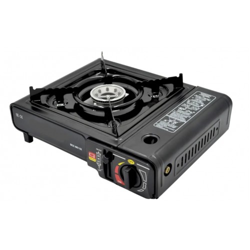 Портативная туристическая газовая плита с пьезоподжигом горелка Happy Home Gas Stove BDZ 155-A Black (D-2019091193)