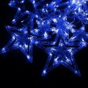 Светодиодная гирлянда-штора (звездопад) 2.5м 138LED 12 синих звезд (D-2019090882)