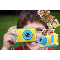 Детский цифровой фотоаппарат Baby camera детская камера Желто-голубой (D-2019090698)