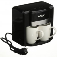 Кофеварка A-PLUS 500 Ватт + 2 чашки (D-2019090664)