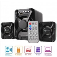 Компьютерные колонки Kisonli U-2500 BT Desktop Speaker 2.1 USB с крутым мощным сабвуфером Black (D-2019091058)