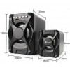 Компьютерные колонки Kisonli U-2500 BT Desktop Speaker 2.1 USB с крутым мощным сабвуфером Black (D-2019091058)