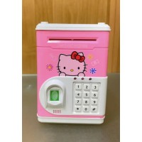 Электронная копилка сейф с отпечатком пальца и кодовым замком Carton Bank Hello Kitty розовая (D-2019091966)