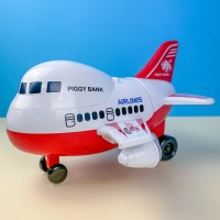Электронная копилка сейф с кодовым замком и отпечатком пальца самолет Aircraft 6688-33 красный (D-2019091969)
