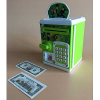 Электронная копилка сейф с отпечатком пальца и кодовым замком Money Safe WF-3002 Ben10 зеленая (D-2019091970)