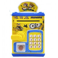Электронная копилка сейф с отпечатком пальца и кодовым замком Money Safe WF-3002 "Minions", желтая (D-2019091964)