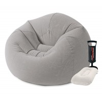 Надувное кресло Intex 68579-2, 107 х 104 х 69 см, с ручным насосом и подушкой (D-2019091814)
