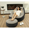 Надувное кресло с пуфом Intex 68564-2 с ручным насосом и подушкой (D-2019091051)