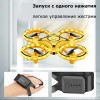 Квадрокоптер Tracker с управлением жестами руки + ЧАСЫ-НАКЛАДКА на руку и 6-осевой гироскоп (D-2019090530)