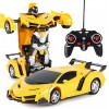 Машинка робот трансформер на радиоуправлении с пультом Автобот Lamborghini Robot Car Размер Желтая (D-2019090844)