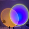Лампа сансет Sunset Lamp 2.0 RGB c пультом управления проекционный светильник заката / рассвета лампа-ночник 16 оттенков свечения (D-2019091176)