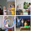 Летающий шар светящийся FlyNova Pro Flying Spinner игрушка спиннер бумеранг для детей Синий (D-2019091049)