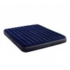 Двухместный надувной матрас Intex Classic Downy с двумя подушками и ручным насосом 183 x 203 x 25 см Синий (D-2019090852)
