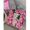 Подарочный набор мыло с мишкой Love You розовый(D-2019090936)