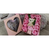 Подарочный набор мыло с мишкой Love You розовый(D-2019090936) Подарочный набор мыло с мишкой Love You розовый(D-2019090936)