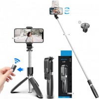 Монопод-тренога селфи палка штатив тренога с пультом Selfie Stick L02 Bluetooth (D-2019090638)