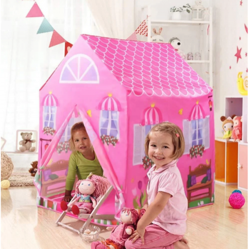 Детская игровая палатка домик PRINCESS HOME для девочки Розовая (D-2019090645)