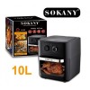 Аэрогриль Мультипечь Аэрофритюрница электрическая для дома 10л Sokany AF-003 1700W Черный (D-2019090747)