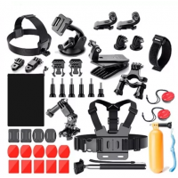 Набор креплений и аксессуаров для экшн камер GoPro, Xiaomi, Eken, Sjcam и другие 21 предмет (D-2019090620)