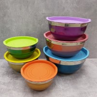 Набор ярких салатниц Salad Bowl 6 шт с крышками разноцветные (D-2019091500) Набор ярких салатниц Salad Bowl 6 шт с крышками разноцветные (D-2019091500)