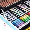 Художественный набор для рисования FOCO Единорог 145 предметов в алюминиевом чемоданчике Синий (D-2019090694)