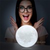 Ночник Светильник настольный 3D Moon Light Lamp Луна на пульте и сенсорное управление 15 см с аккумулятором 16 цветов (D-2019091080)