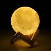 Ночник Светильник настольный 3D Moon Light Lamp Луна на пульте и сенсорное управление 15 см с аккумулятором 16 цветов (D-2019091080)