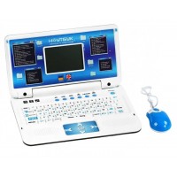 Детский компьютер Ноутбук обучающий и игровой 50433 WToys: 2 языка(украинский, английский), 35 функций, 11 игр, 9 мелодий, Синий (D-2019091351)
