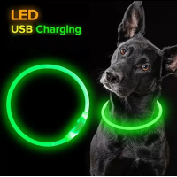 Ошейник для собак и котов Led светящийся водостойкий с кабелем USB универсальный размер регулируемый 50см ЗЕЛЕНЫЙ (D-2019091408) Ошейник для собак и котов Led светящийся водостойкий с кабелем USB универсальный размер регулируемый 50см ЗЕЛЕНЫЙ (D-2019091408)