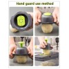 Овощерезка ручная Veggie Slicer 14в1 универсальная - Многофункциональный мультислайсер – кухонная терка для нарезки овощей и фруктов с насадками и контейнером, Серый с зелёным (D-2019090835)