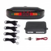 Парктроник с LED дисплеем и датчиками парковки 4 шт Car Radar Pro Silver (D-2019090514)