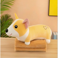 Мягкая игрушка c пледом "Собачка Корги" 3в1 игрушка подушка и плед коричневый (D-2019091297) Мягкая игрушка c пледом "Собачка Корги" 3в1 игрушка подушка и плед коричневый (D-2019091297)