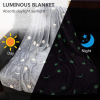 Плед светящийся в темноте День Ночь Magic Blanket 120х150см Серый (D-2019090951)